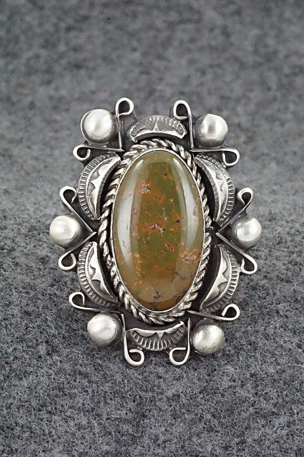 Turquoise & Sterling Silver Ring - Wilson Dawes - Size 8