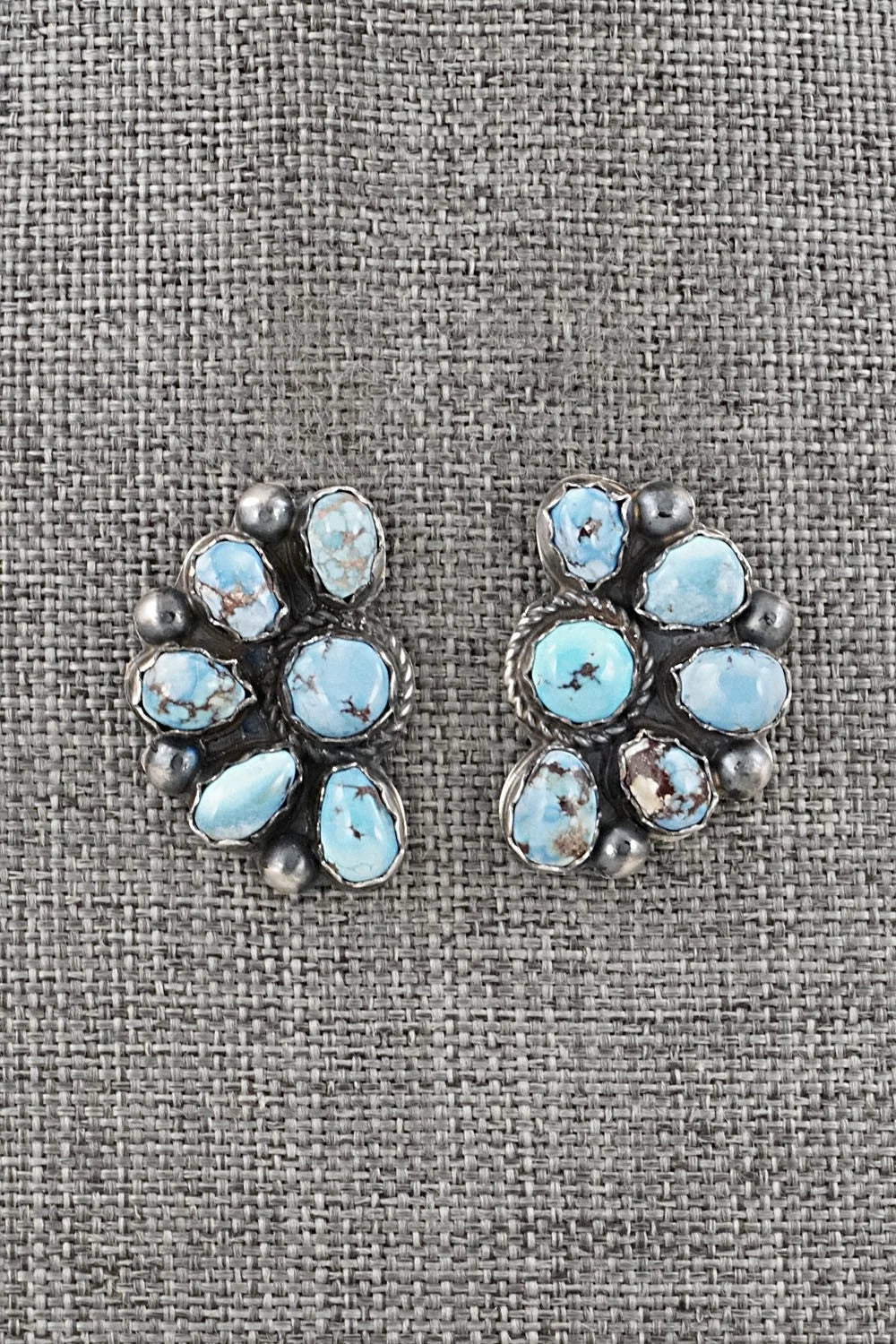 Turquoise & Sterling Silver Earrings - Phil Garcia