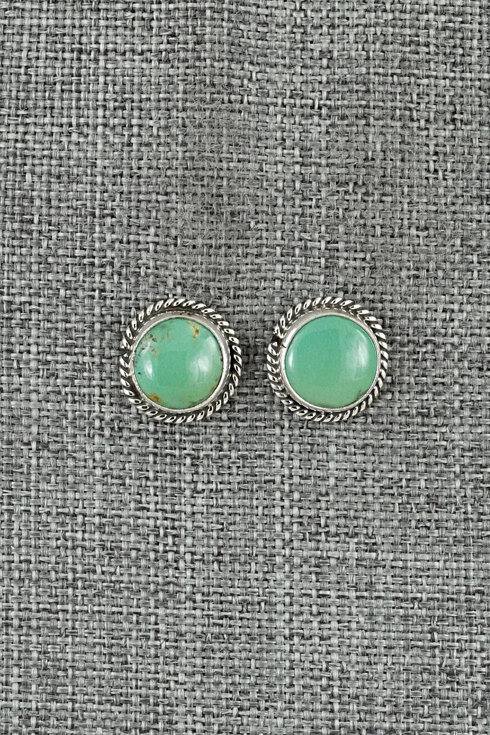 Turquoise & Sterling Silver Earrings - Rosemary Saunders