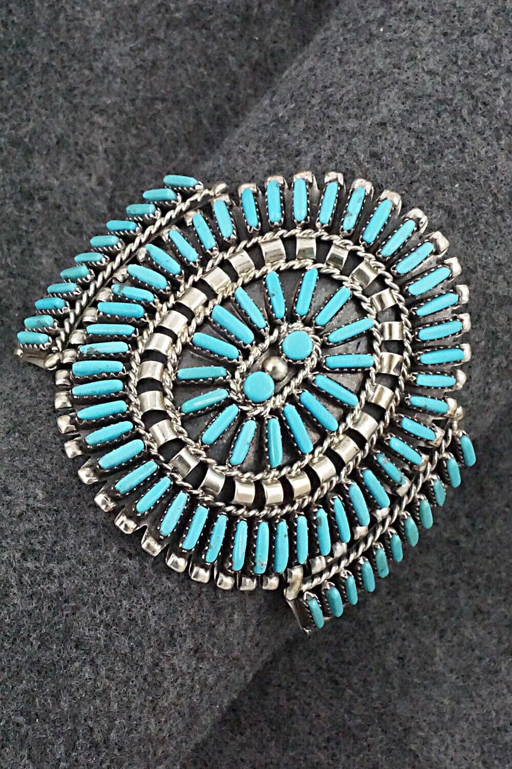 Turquoise & Sterling Silver Bracelet - Charlie John