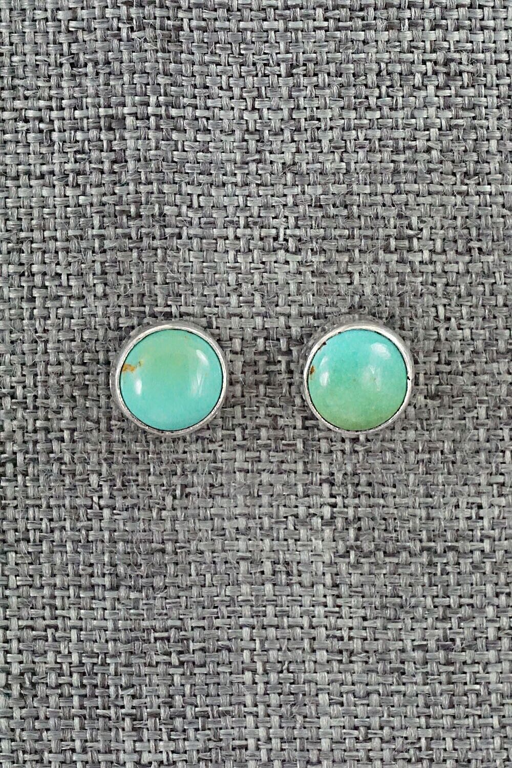 Turquoise & Sterling Silver Earrings - Marco Begaye