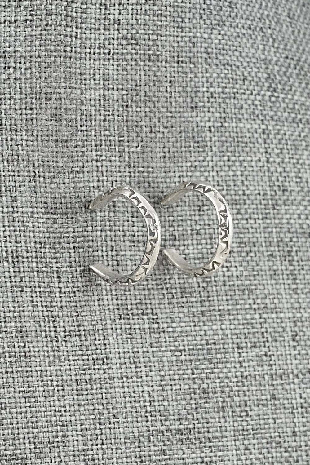 Sterling Silver Hoop Earrings - Elaine Tahe