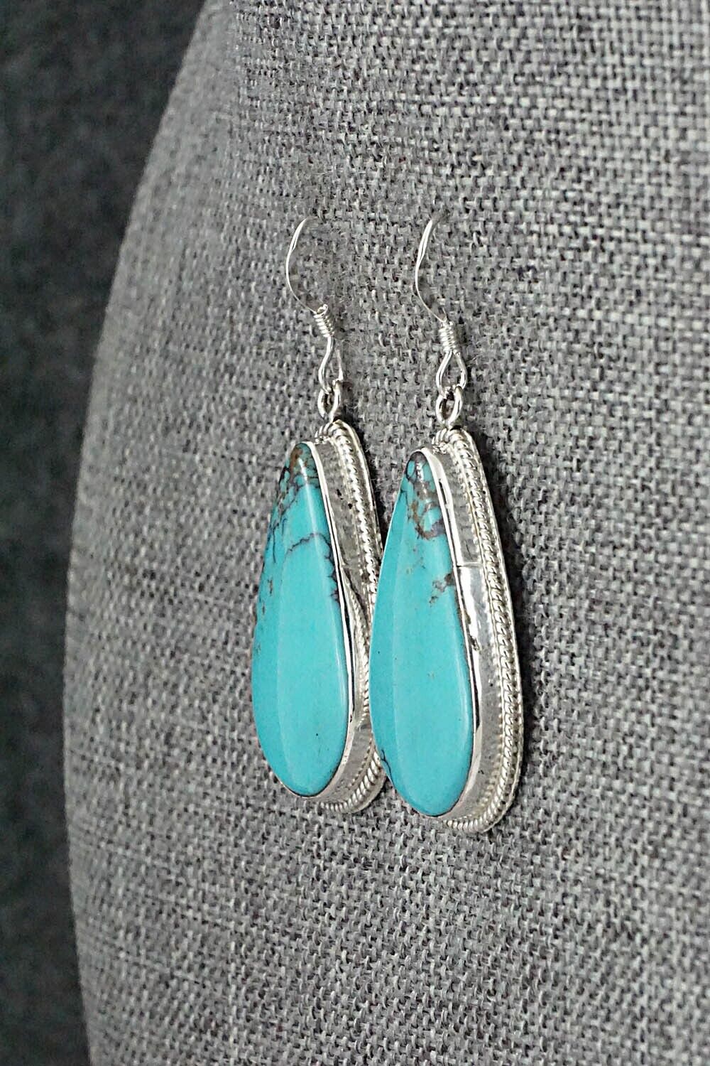 Turquoise & Sterling Silver Earrings - Sharon McCarthy
