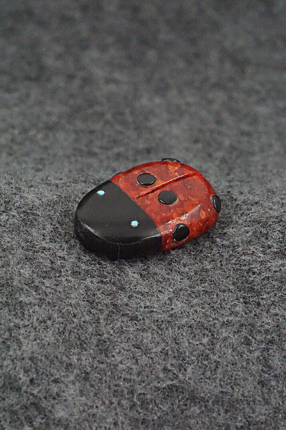 Ladybug Zuni Fetish Carving - Reynold Lunasee