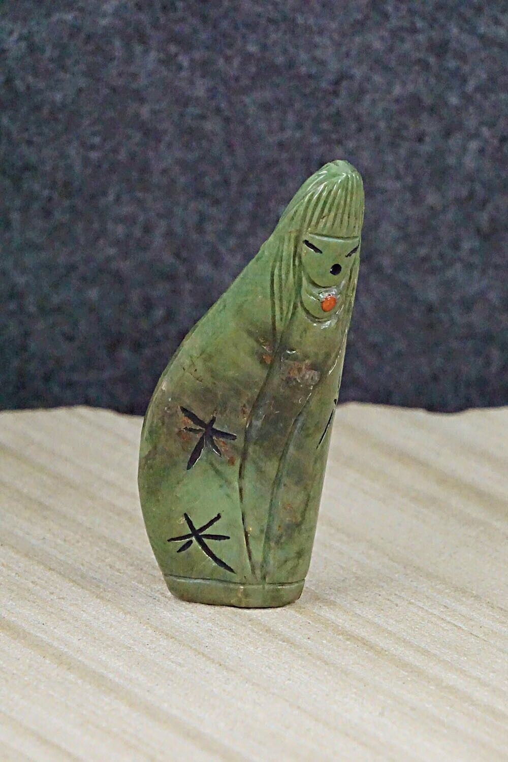 Corn Maiden Zuni Fetish Carving - Sandra Quandelacy