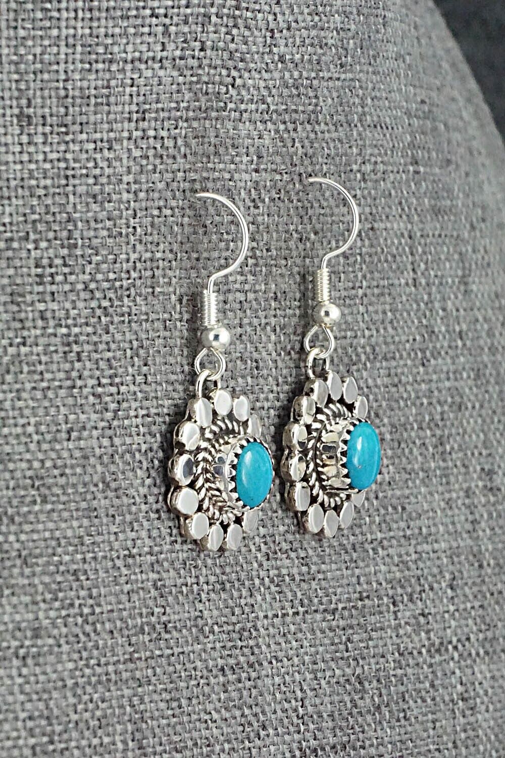 Turquoise & Sterling Silver Earrings - Sandra Parkett