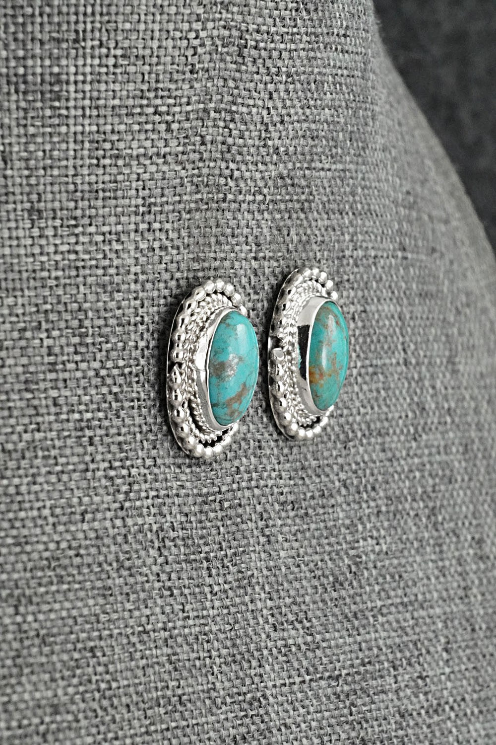 Turquoise & Sterling Silver Earrings - Rita Largo
