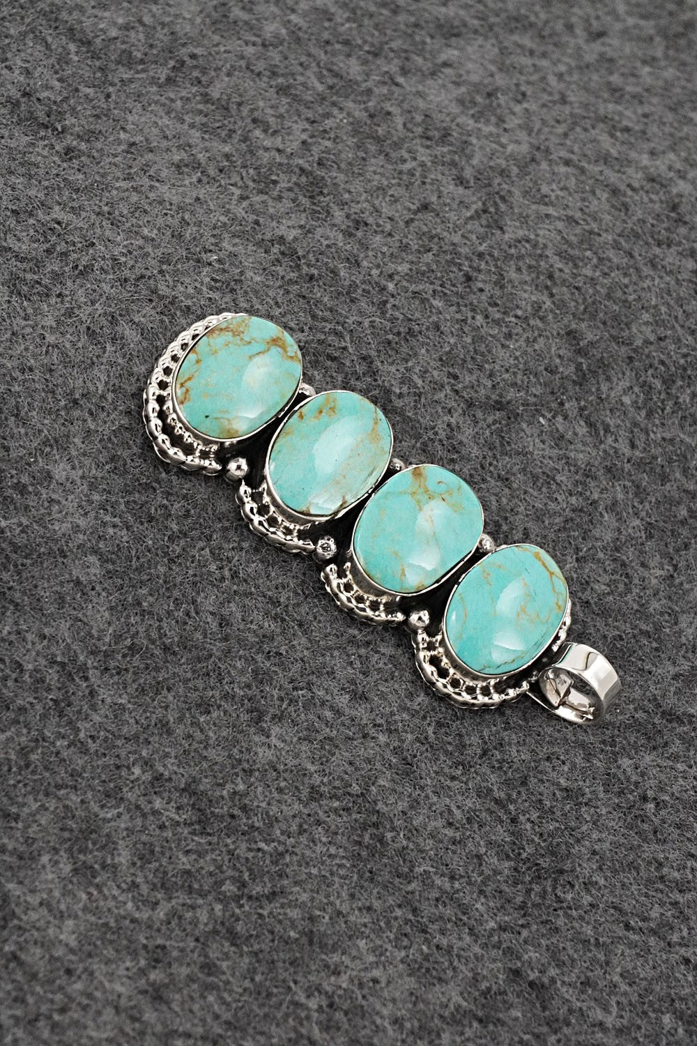 Turquoise & Sterling Silver Pendant - Marie Bahe