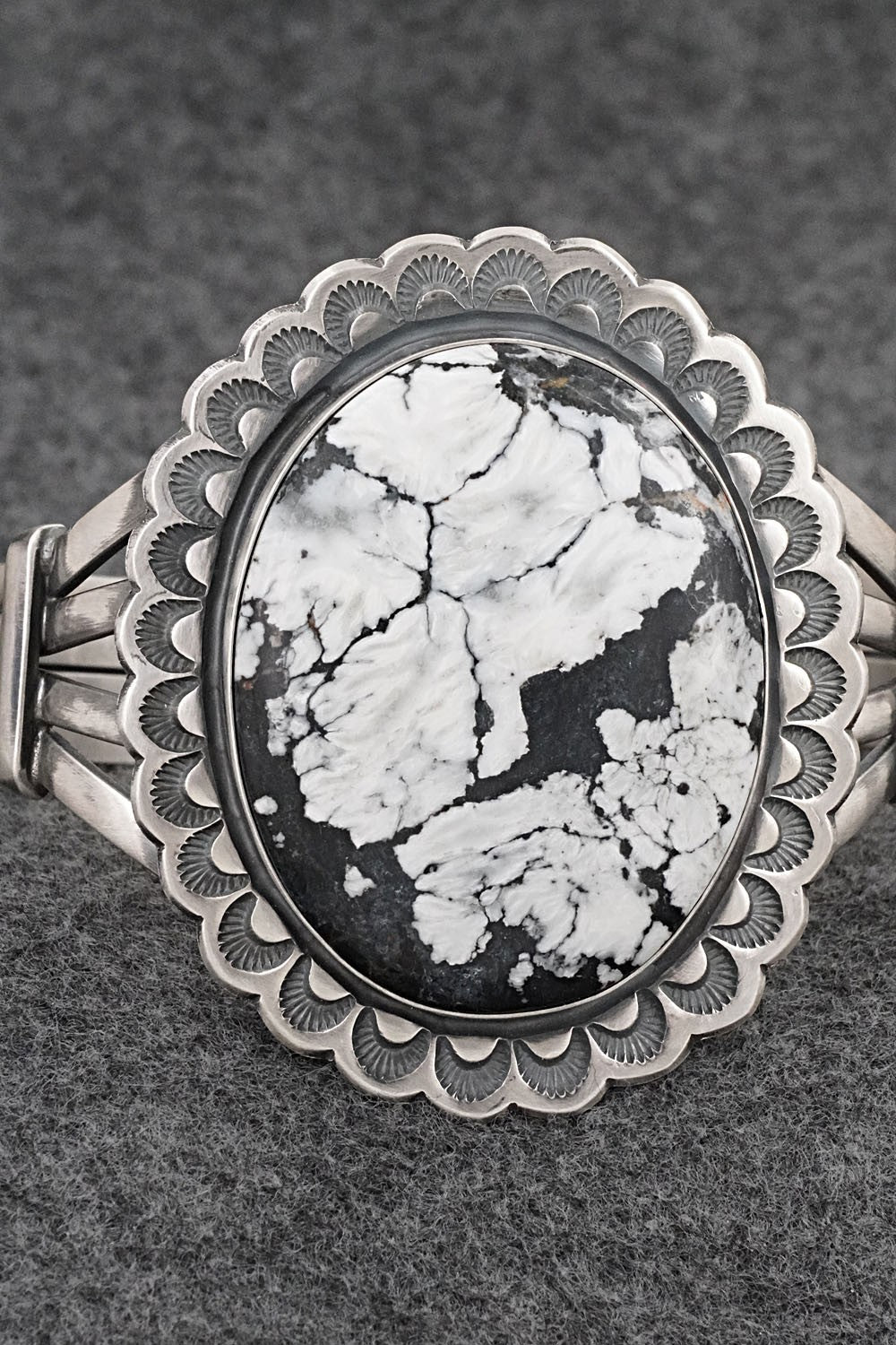 White Buffalo & Sterling Silver Bracelet - Randy Boyd