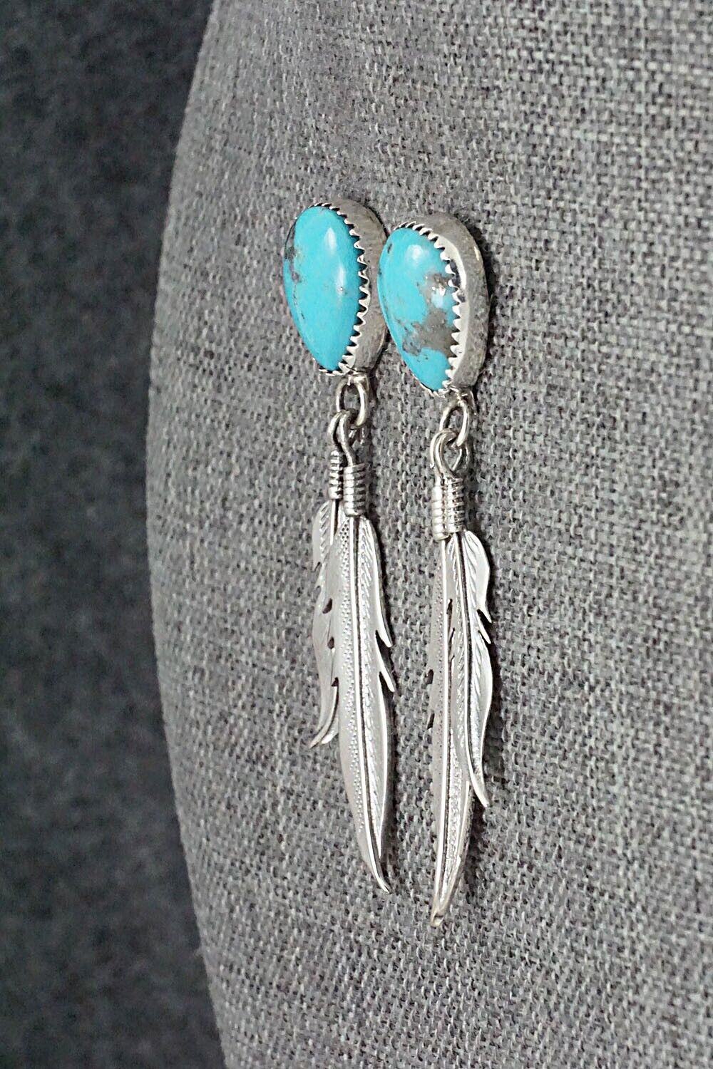 Turquoise & Sterling Silver Earrings - Letricia Largo