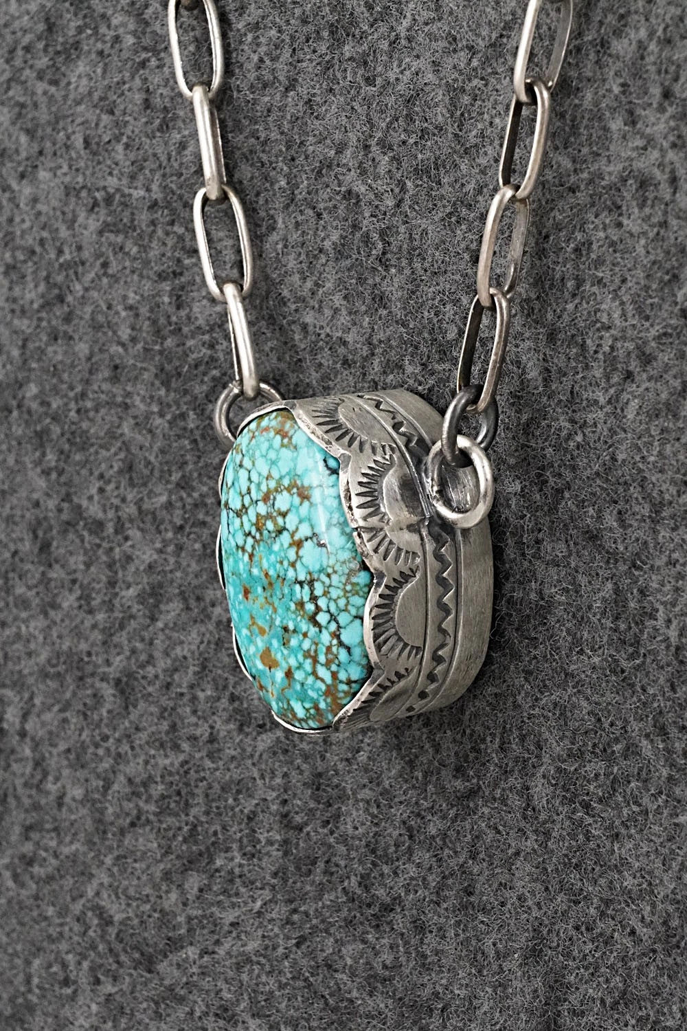 Turquoise & Sterling Silver Necklace - Randy Boyd