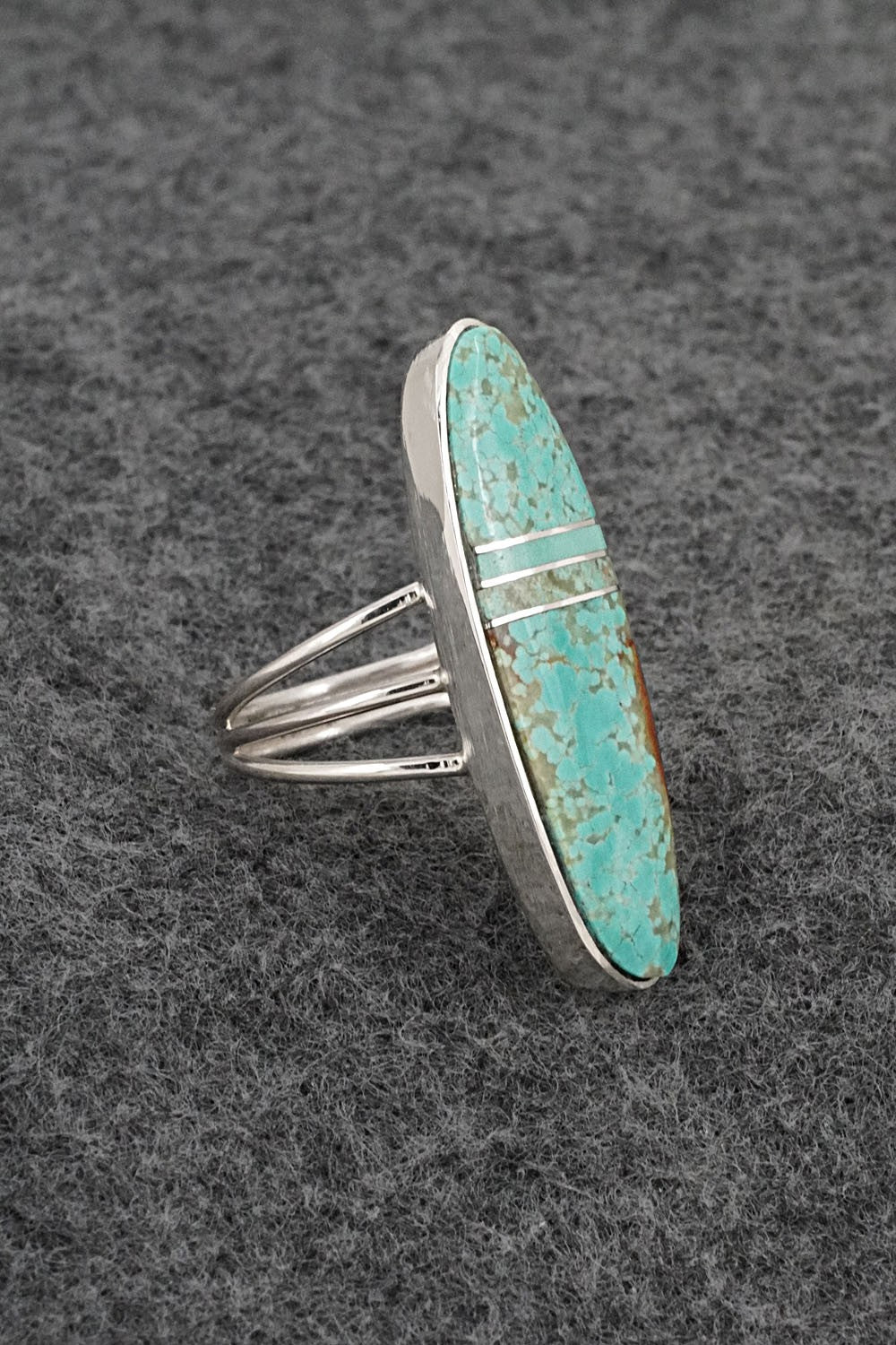 Turquoise & Sterling Silver Ring - Harold Smith - Size 7