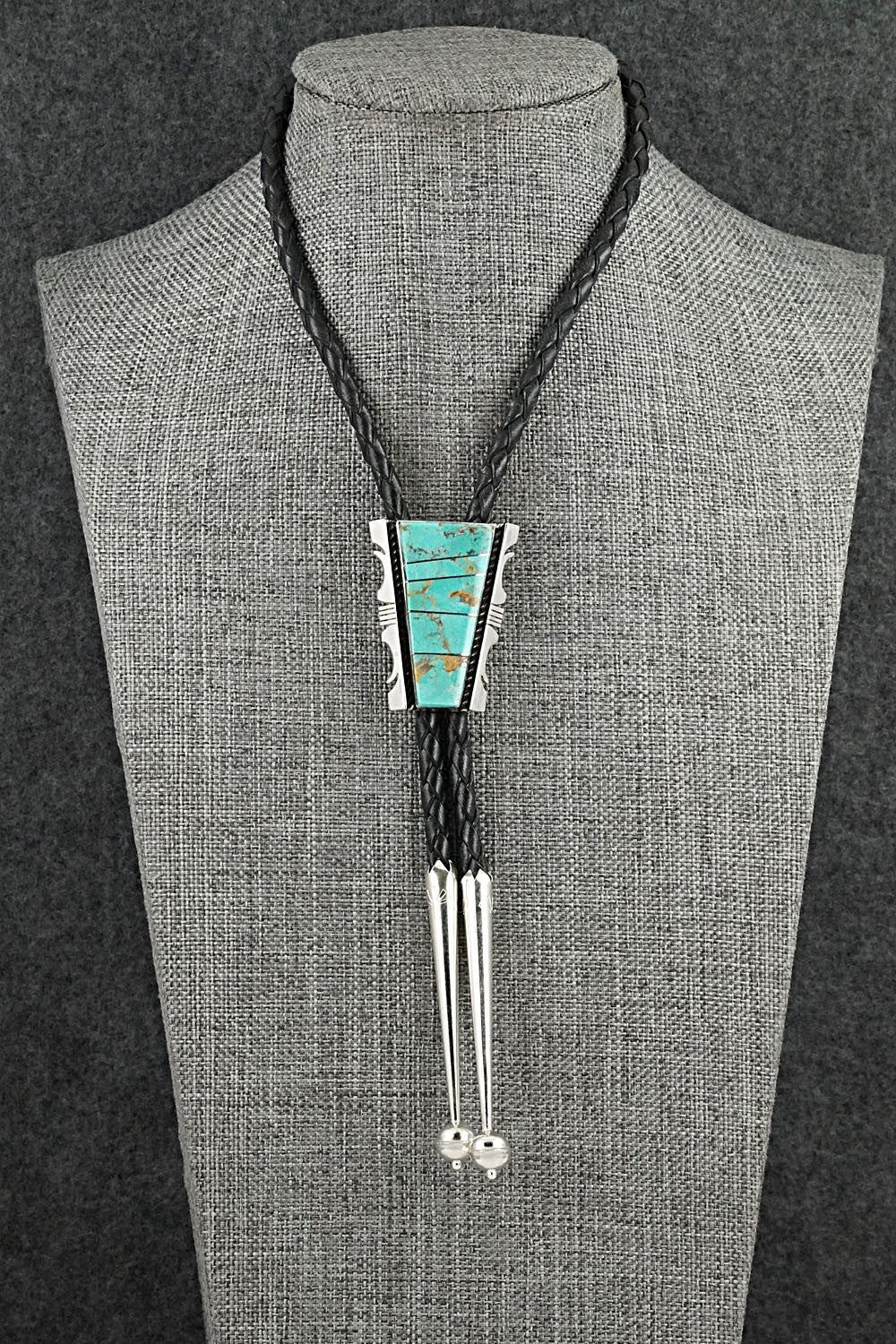 Turquoise & Sterling Silver Bolo Tie - Steve Francisco