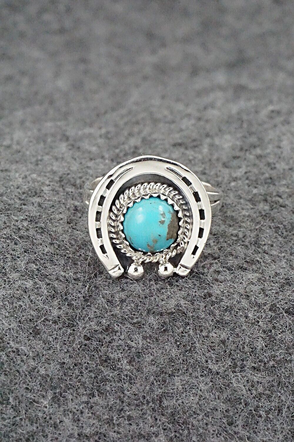Turquoise & Sterling Silver Ring - Alice Rose Saunders - Size 7