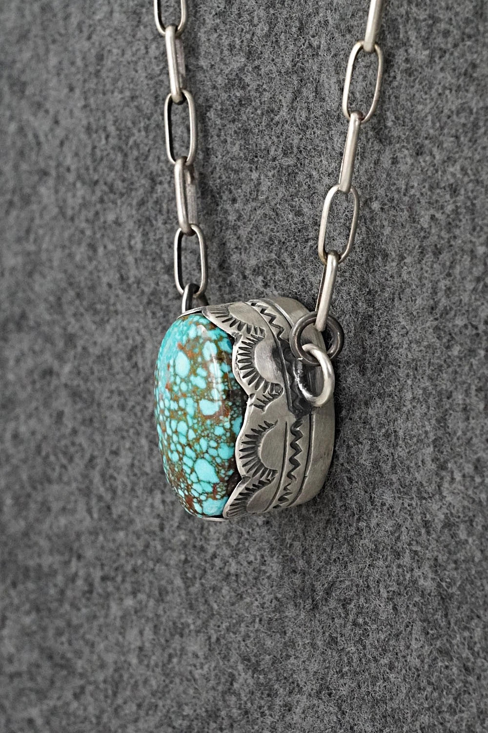 Turquoise & Sterling Silver Necklace - Randy Boyd