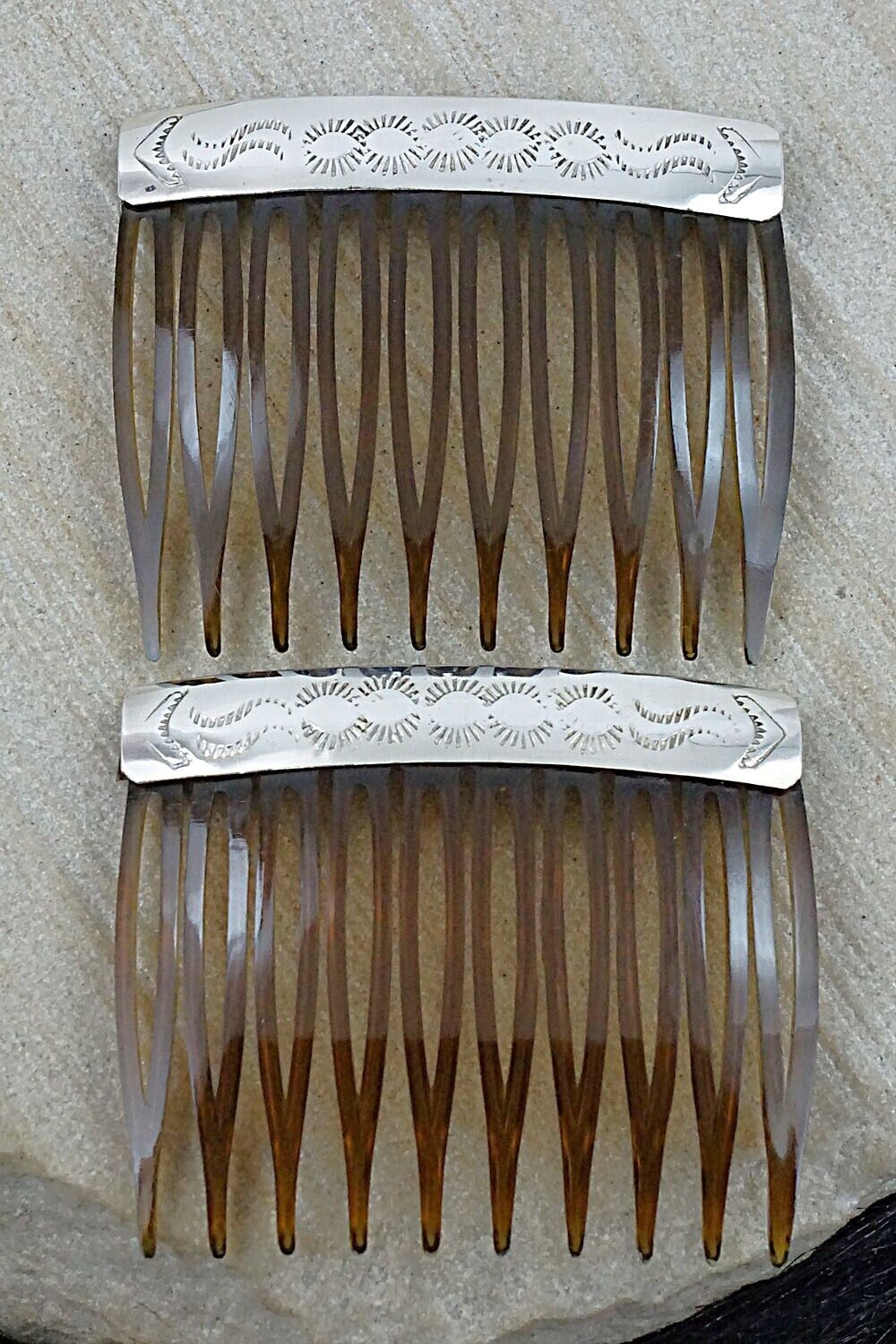 Sterling Silver Hair Combs - Randall Dalgai