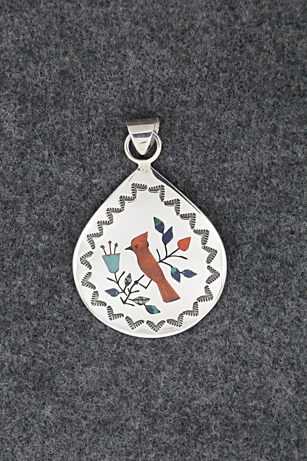Multi Stone & Sterling Silver Pendant - Raymond Boyd