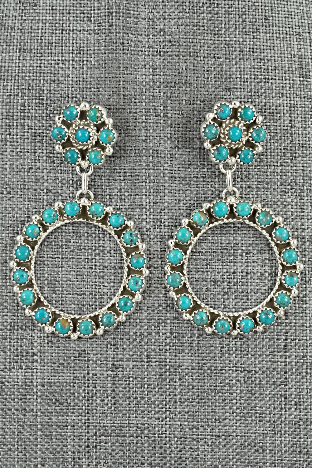Turquoise & Sterling Silver Earrings - Aaron Davis