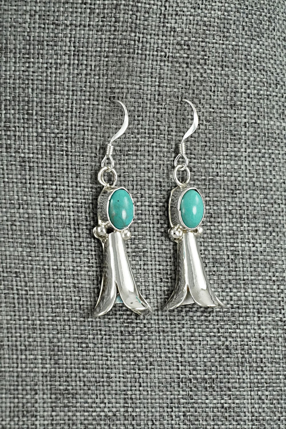 Turquoise & Sterling Silver Earrings - Robinson Martinez