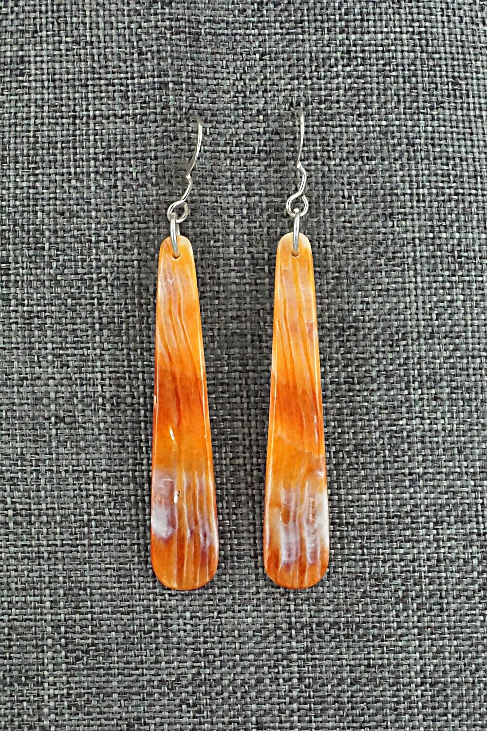 Spiny Oyster & Sterling Silver Earrings - Jesus Espino