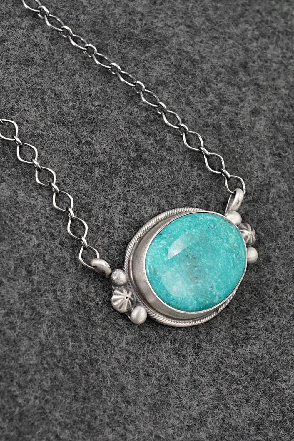Turquoise & Sterling Silver Necklace - Darrin Livingston