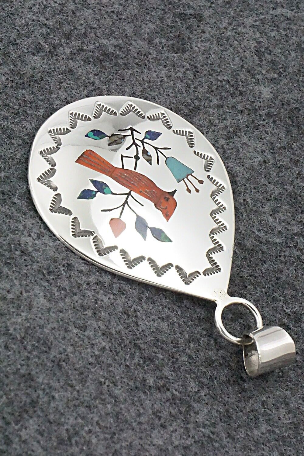 Multi Stone & Sterling Silver Pendant - Raymond Boyd