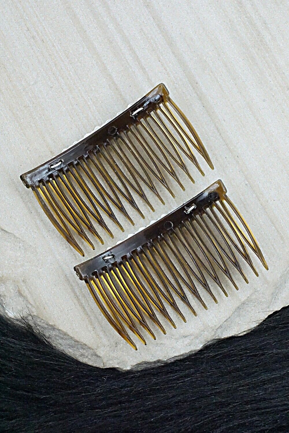 Turquoise & Sterling Silver Hair Combs - Martin Muskett