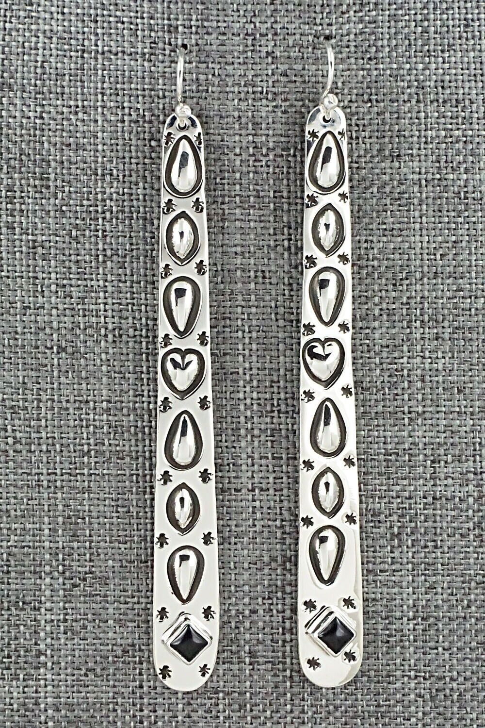 Onyx & Sterling Silver Earrings - Kevin Ramone