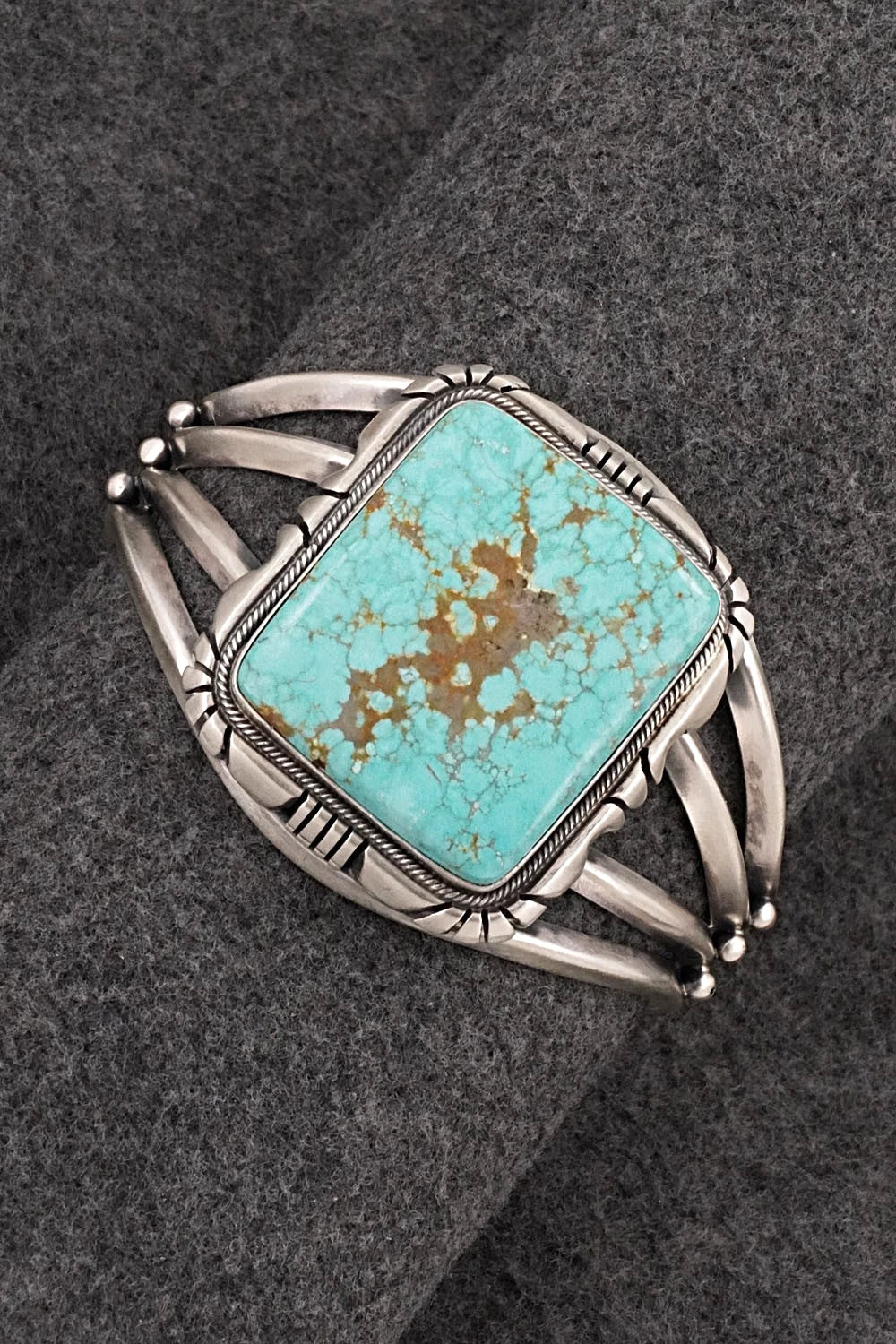 Turquoise & Sterling Silver Bracelet - Mark Yazzie