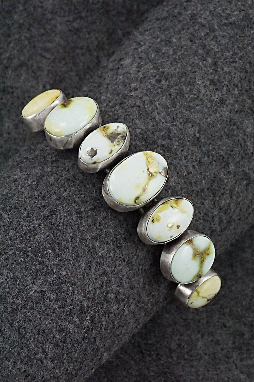 Variscite & Sterling Silver Bracelet - Tom Lewis
