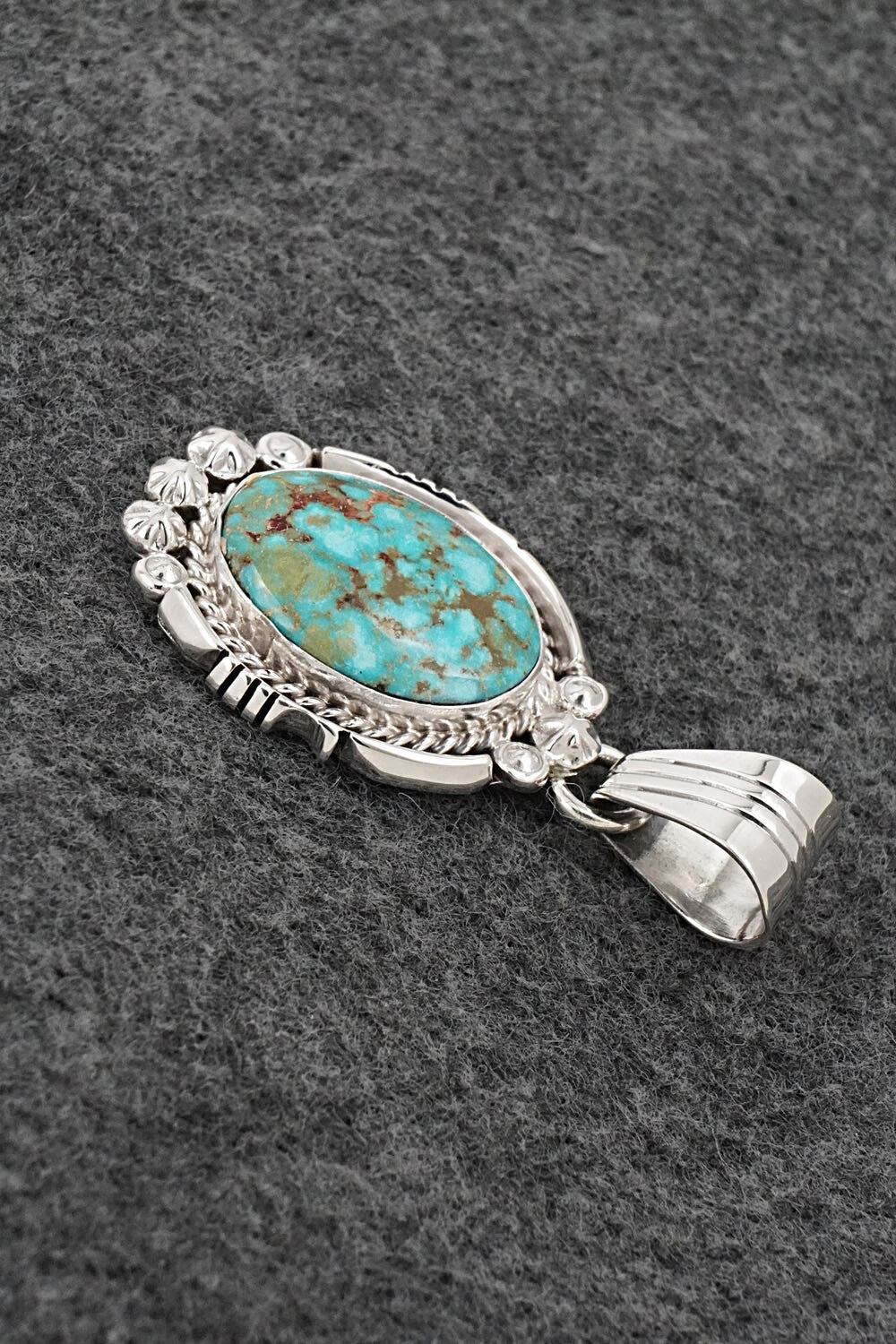 Turquoise & Sterling Silver Pendant - Daniel Benally