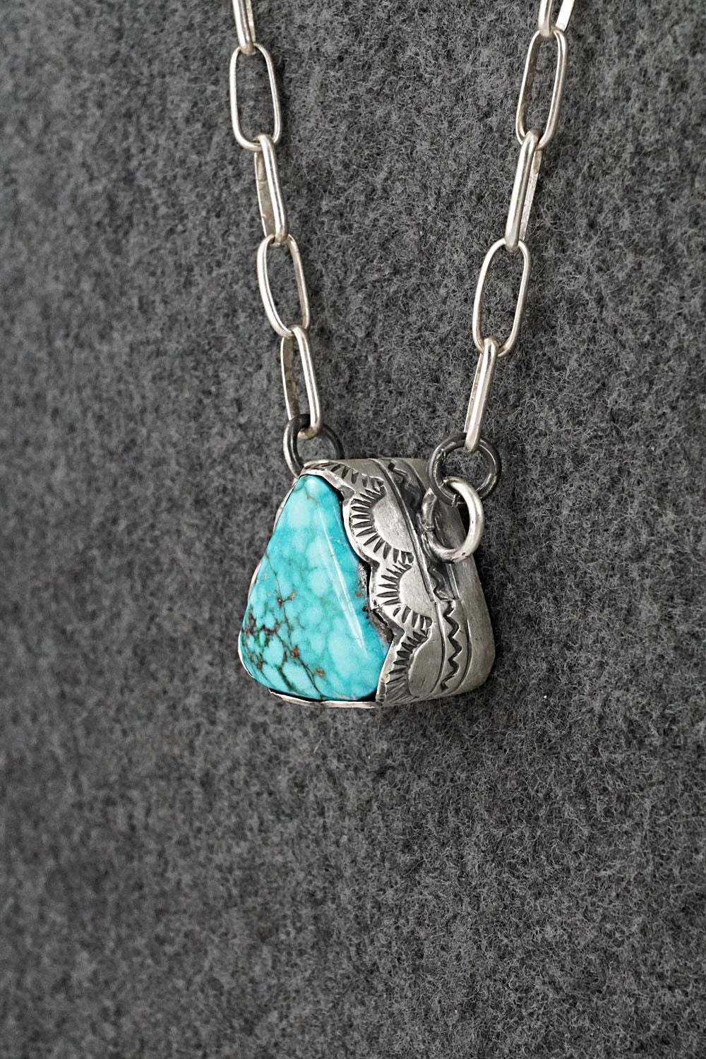 Turquoise & Sterling Silver Necklace - Randy Boyd
