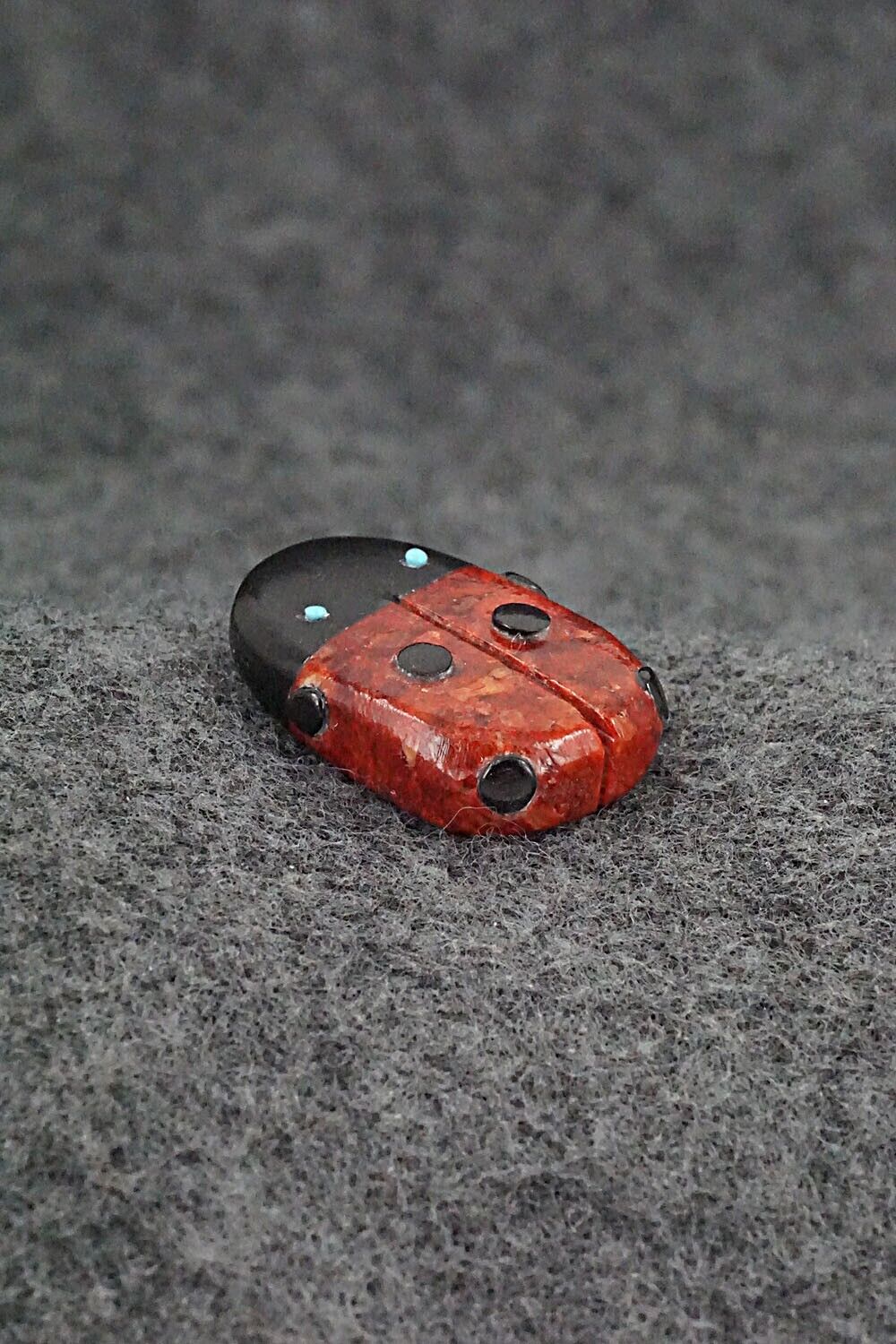 Ladybug Zuni Fetish Carving - Reynold Lunasee