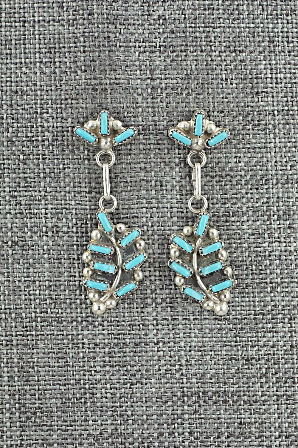 Turquoise & Sterling Silver Earrings - Vickie Johnson
