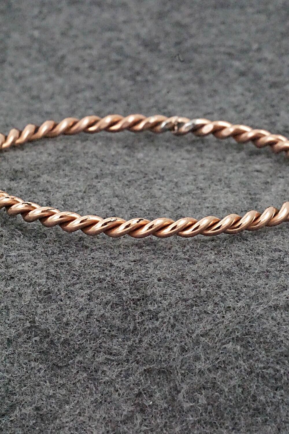 Copper Bangle Bracelet - Elaine Tahe