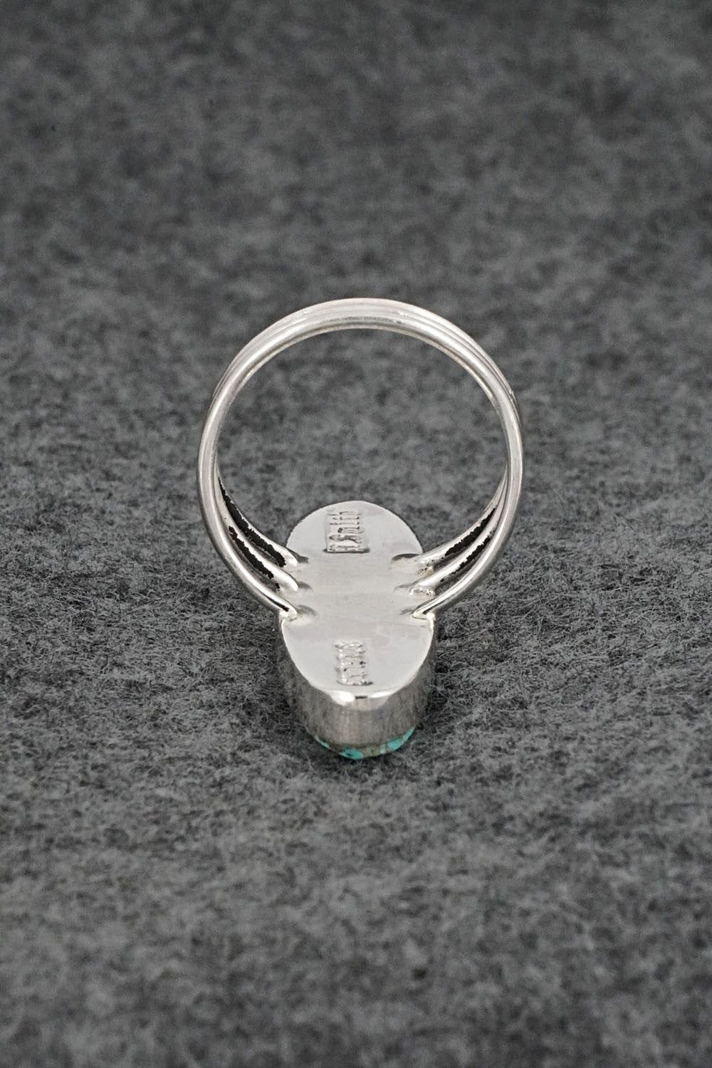 Turquoise & Sterling Silver Ring - Harold Smith - Size 8.25