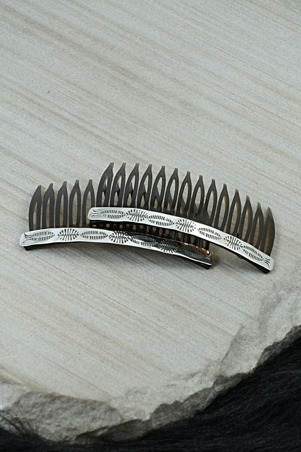 Sterling Silver Hair Combs - Bertha Begay