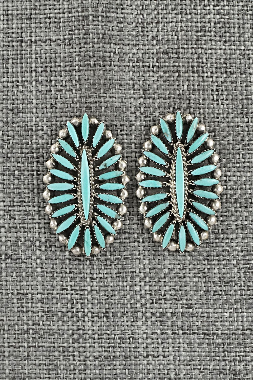 Turquoise & Sterling Silver Earrings - Lorena Peina