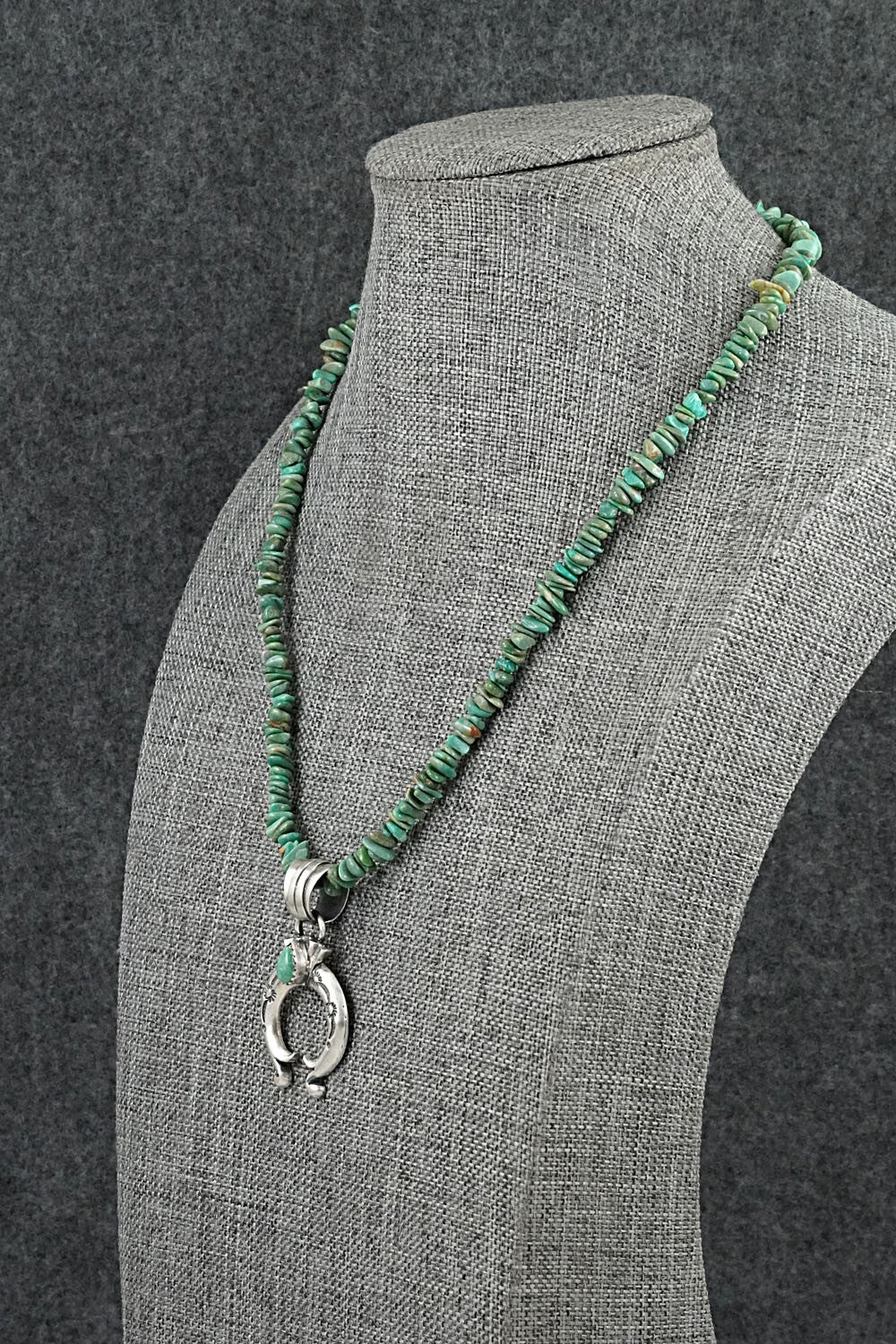 Turquoise & Sterling Silver Necklace 18" - Louise Joe