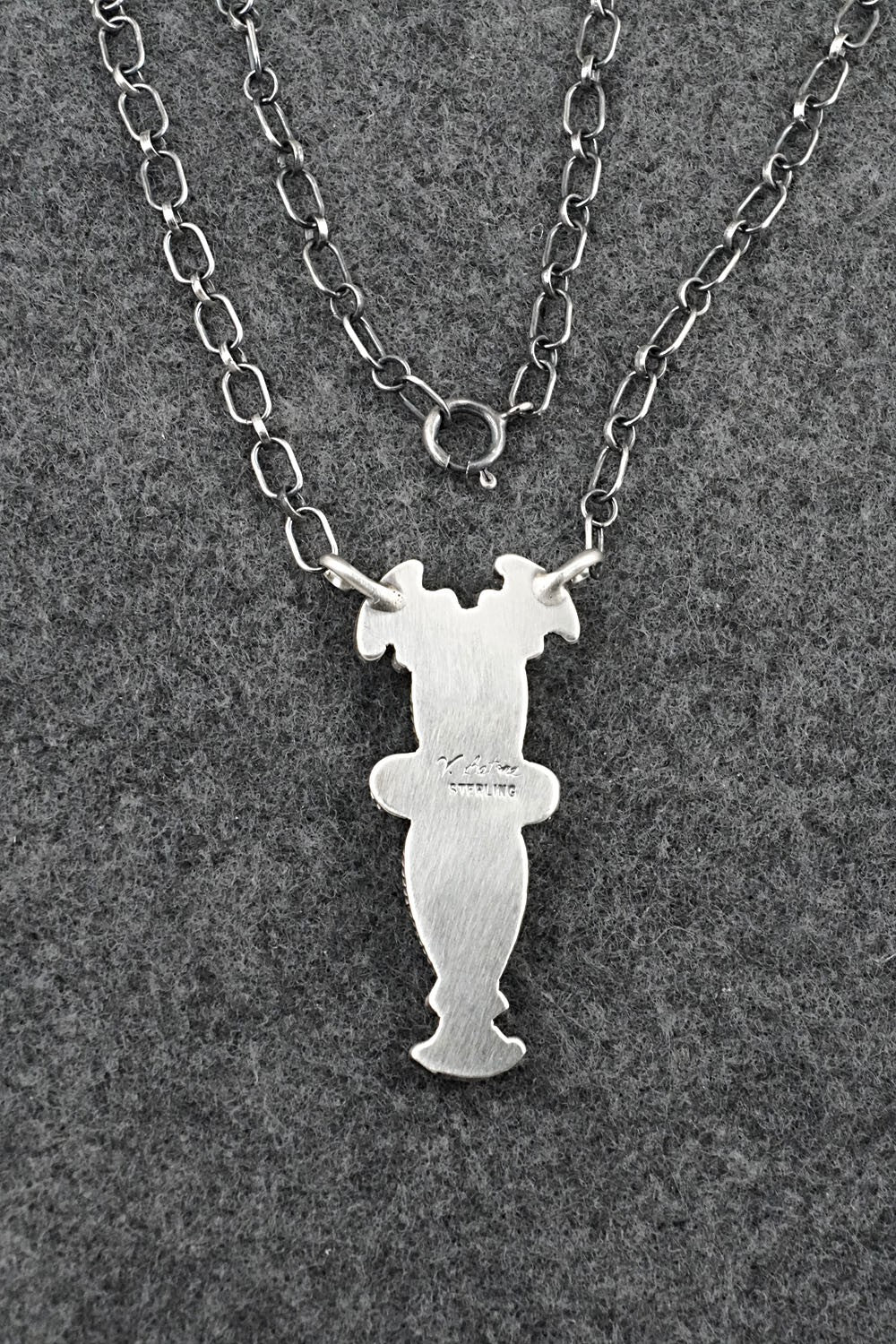 Turquoise & Sterling Silver Necklace - Verley Betone