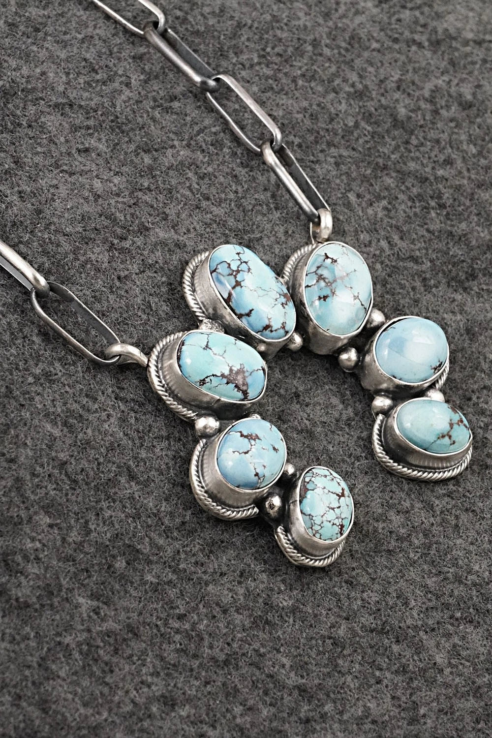 Turquoise & Sterling Silver Necklace - Darrin Livingston