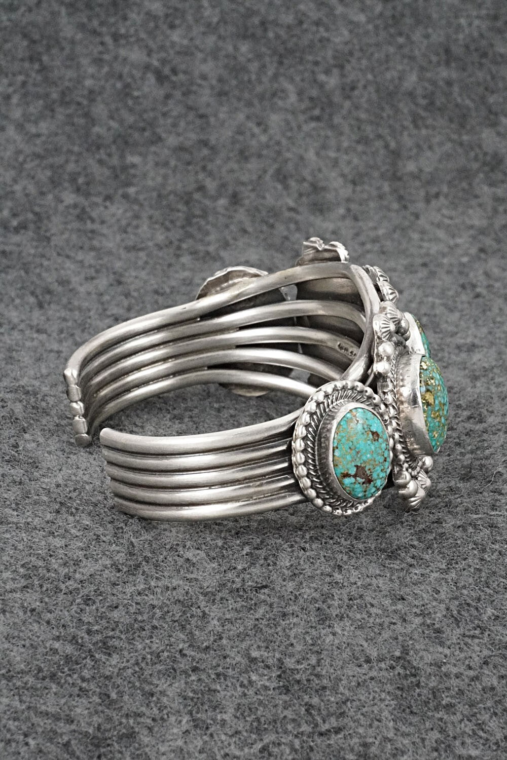 Turquoise and Sterling Silver Bracelet - Tom Lewis