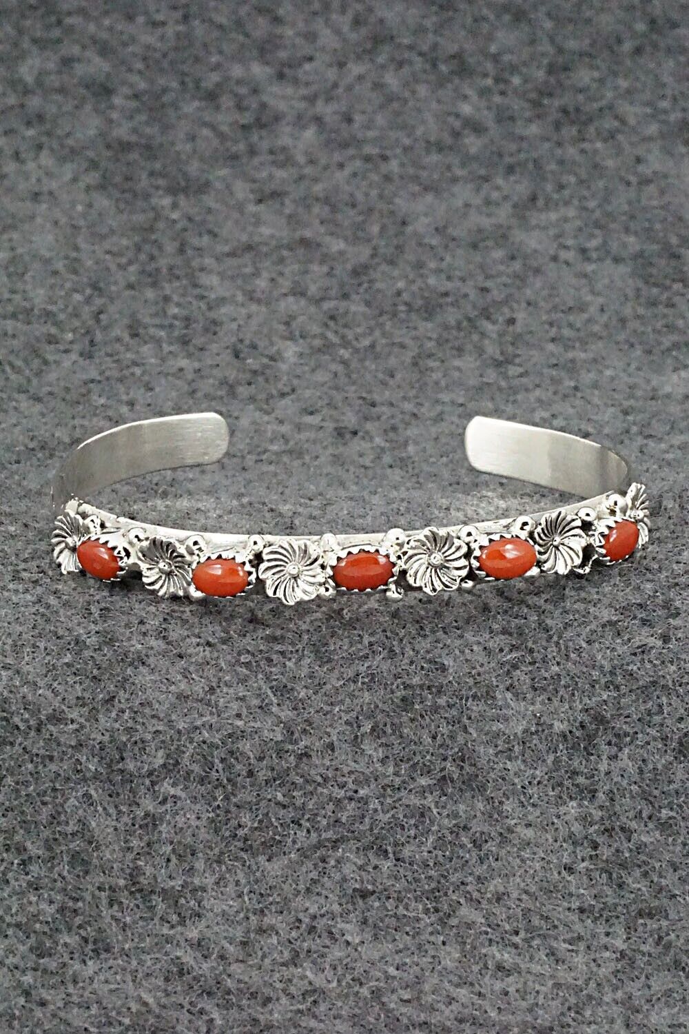 Coral & Sterling Silver Bracelet - Harris Largo