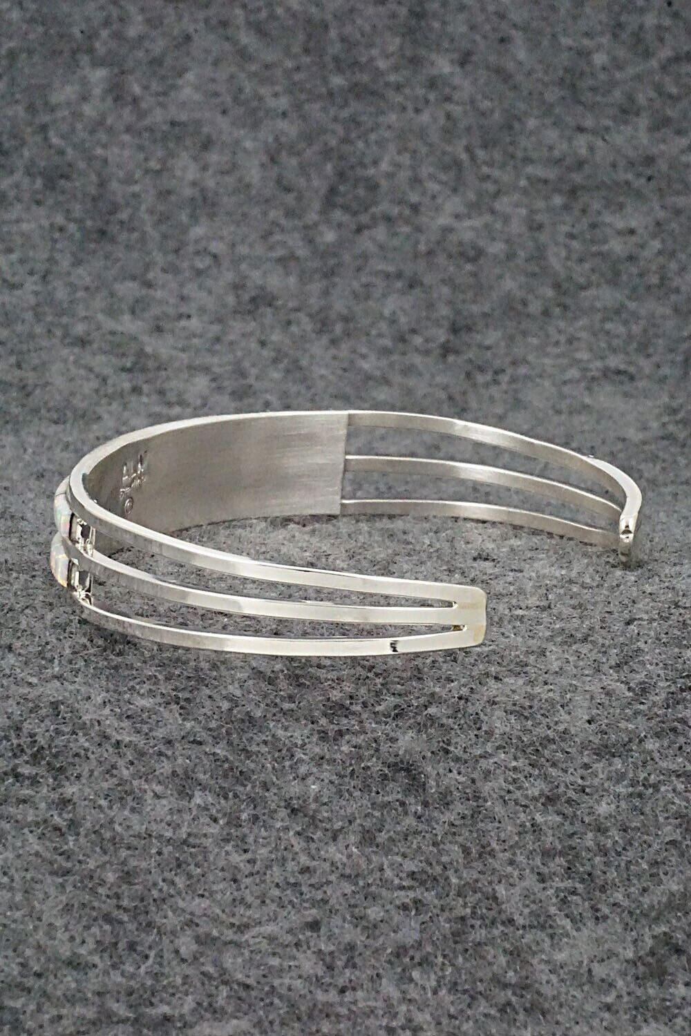 Opalite & Sterling Silver Inlay Bracelet - Anson Wallace