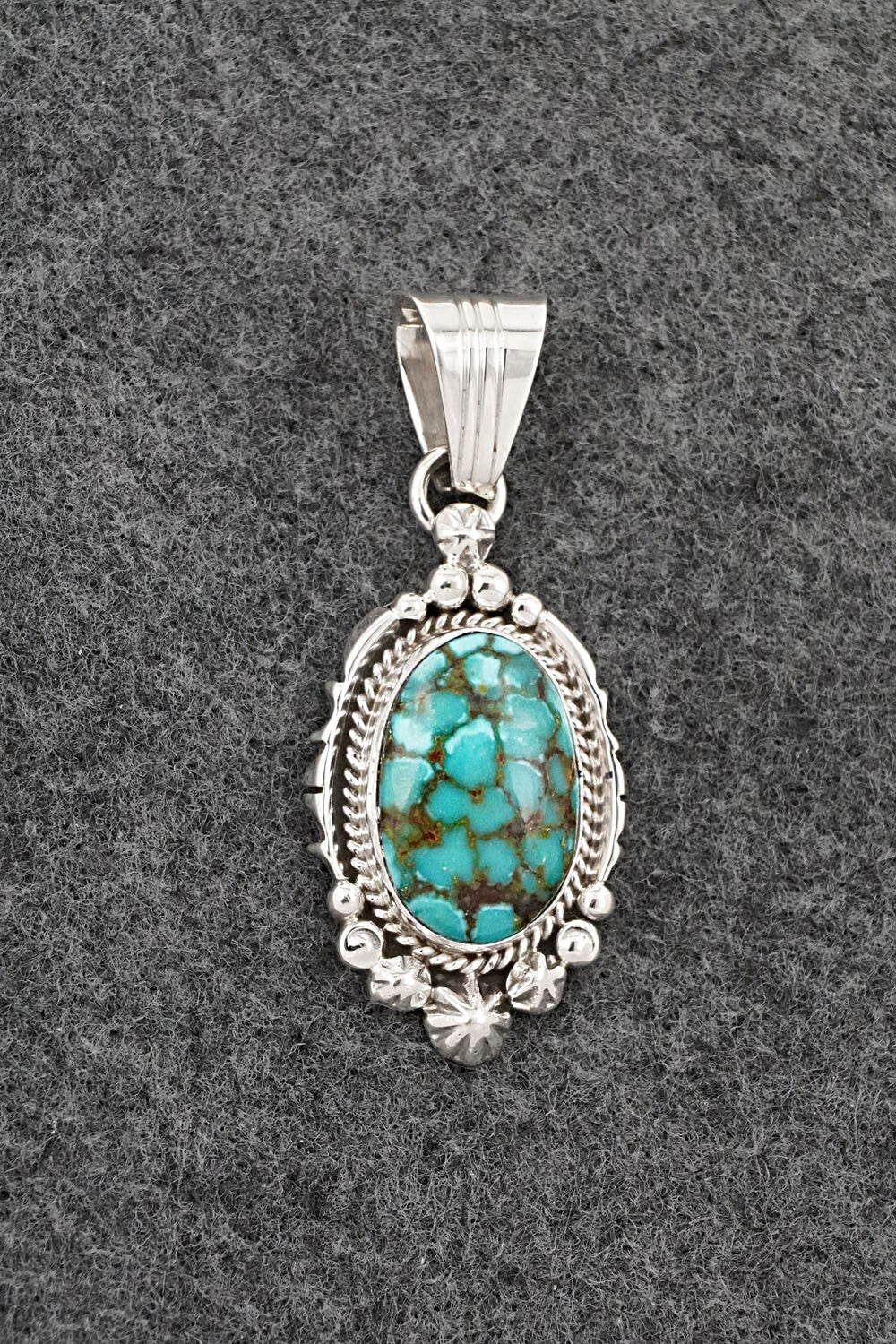 Turquoise & Sterling Silver Pendant - Daniel Benally