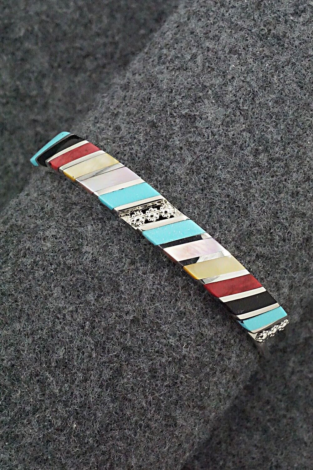 Multi Stone & Sterling Silver Bracelet - Fabian Sheyka