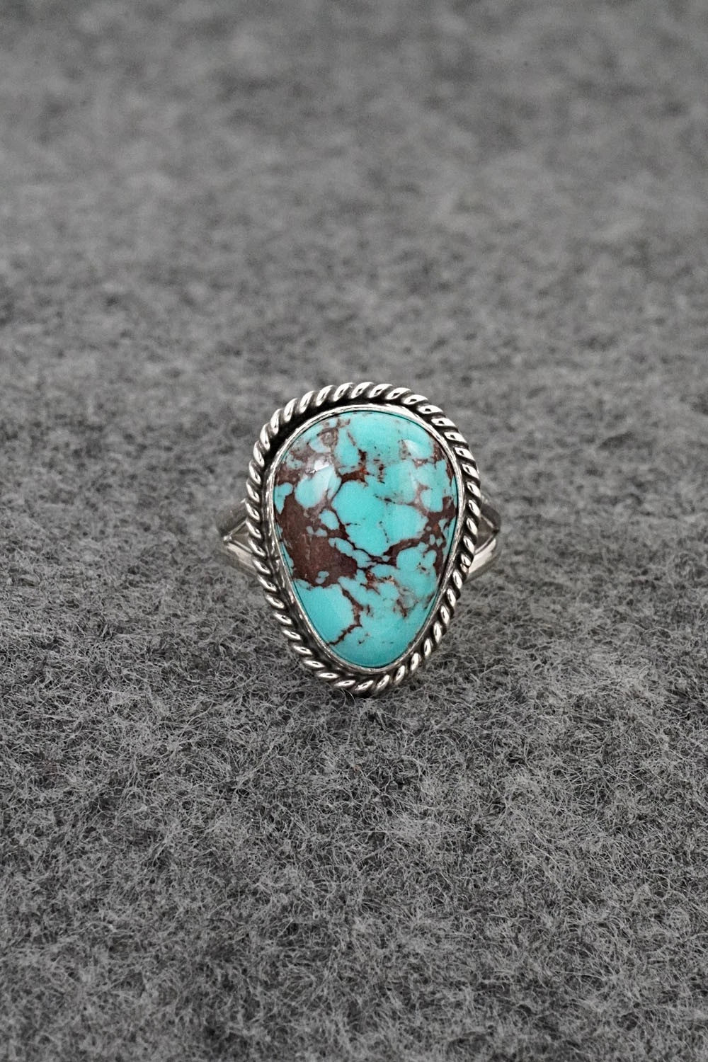 Turquoise & Sterling Silver Ring - Eugene Gruber - Size 5