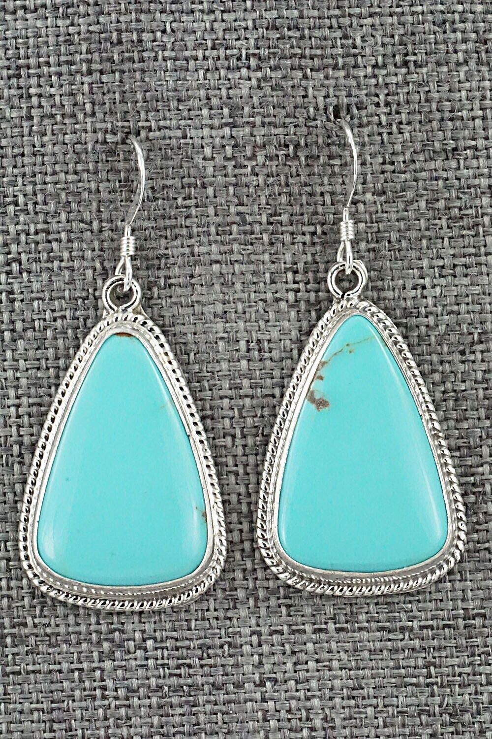 Turquoise and Sterling Silver Earrings - Sharon McCarthy