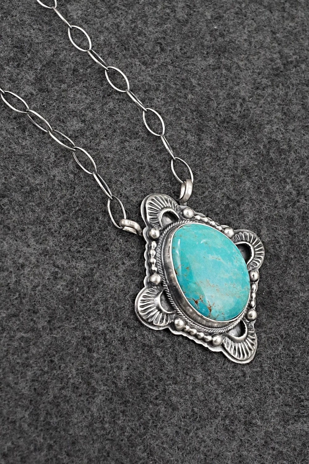 Turquoise & Sterling Silver Necklace - Randy Boyd