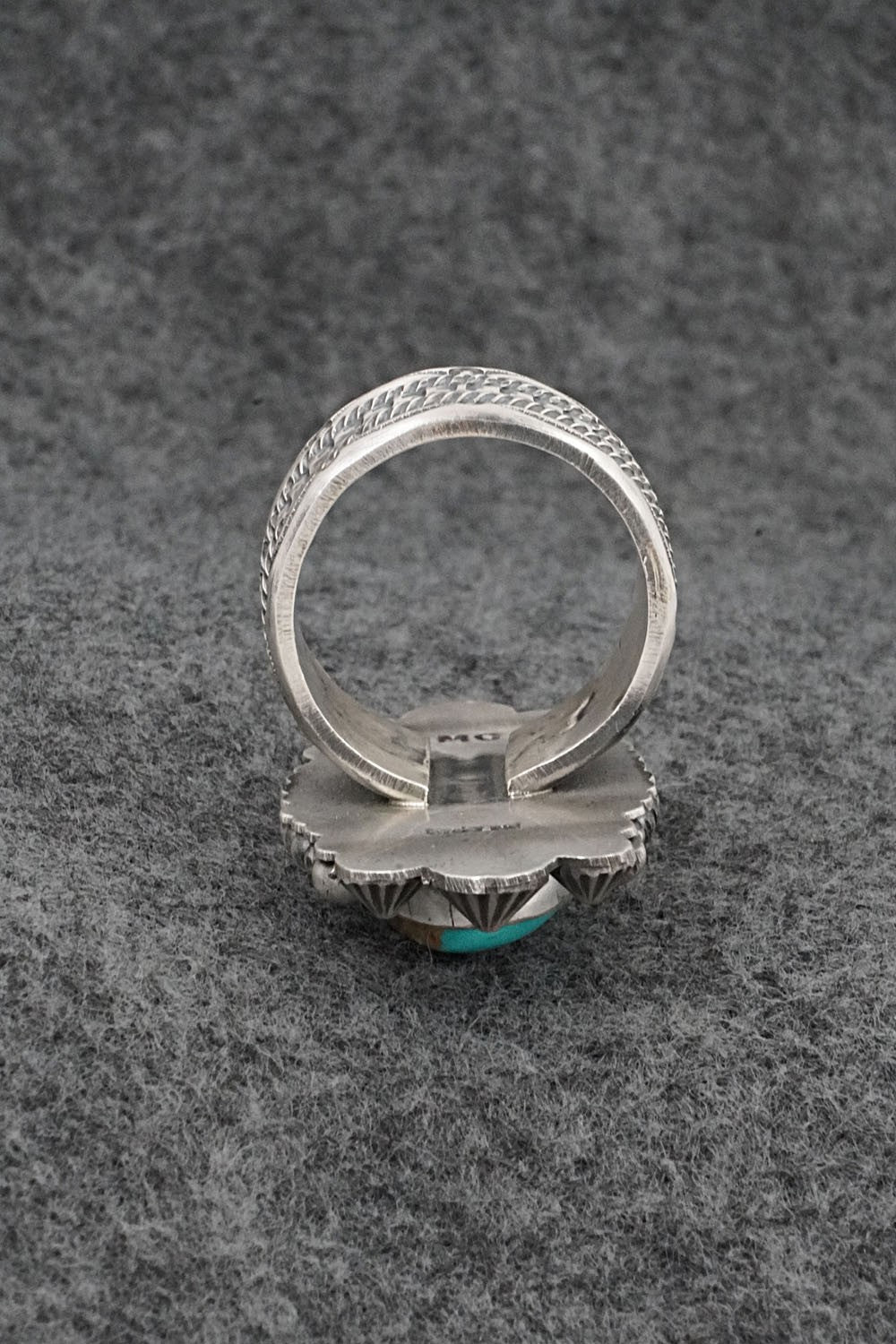 Turquoise & Sterling Silver Ring - Michael Calladitto - Size 10